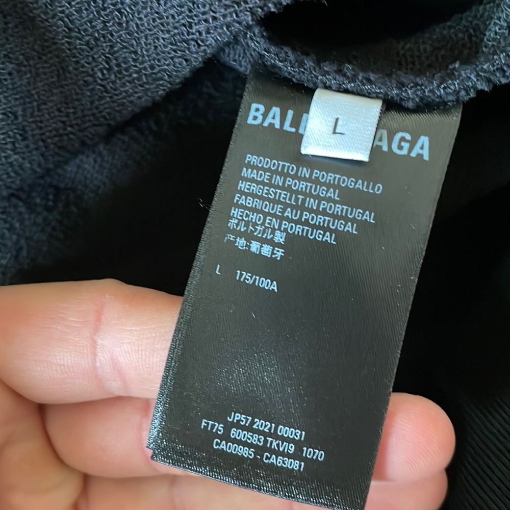Balenciaga Campaign Embroidered Logo Medium Fit Hoodie - Picture 7 of 10